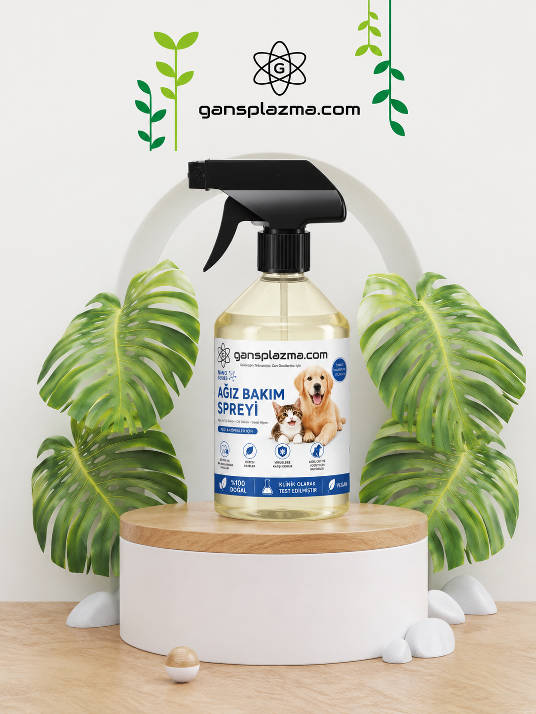Gansplazma Kedi & Köpek Nano Gümüş Ağız Bakım Suyu