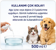 Gansplazma Kedi & Köpek Nano Gümüş Ağız Bakım Suyu